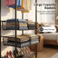 Supports spacieux pour vêtements et vêtements, rangement de maison moderne réglable en métal