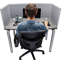 Panneau d'intimité acoustique fixé au bureau-16490094-16490074-16490077