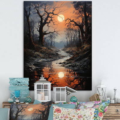 Moonlit Shadows In Winter I sur impression sur toile