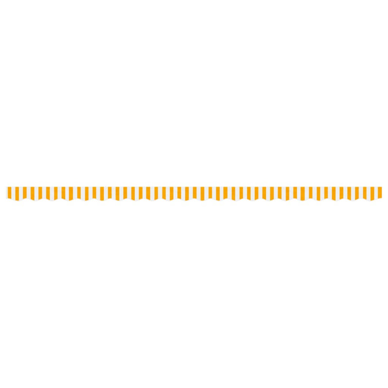 Replacement Fabric For Awning Valance, Yellow/White, Striped, 480cm W x 20cm D