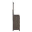 Commode combinée en bois massif à 6 tiroirs l 61,9 po Kawona