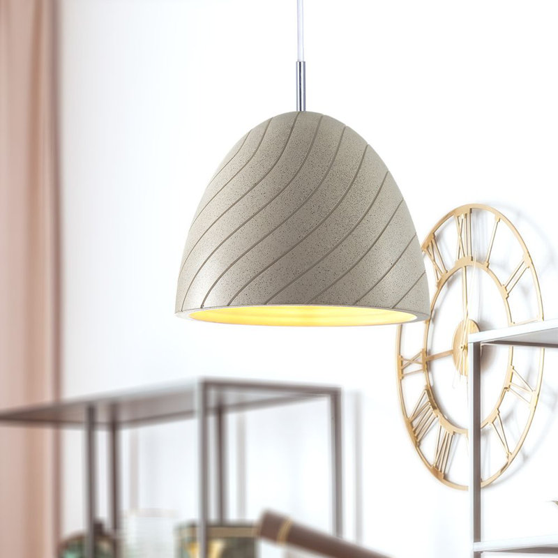 Sobieski 1 - Light Bell Pendant, Sandstone White, White