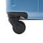 Bagage de cabine rigide de 20 pouces, valise légère en ABS durable avec roulettes pivotantes, verrou TSA intégré, 2 cubes de rangement, bleu-gris