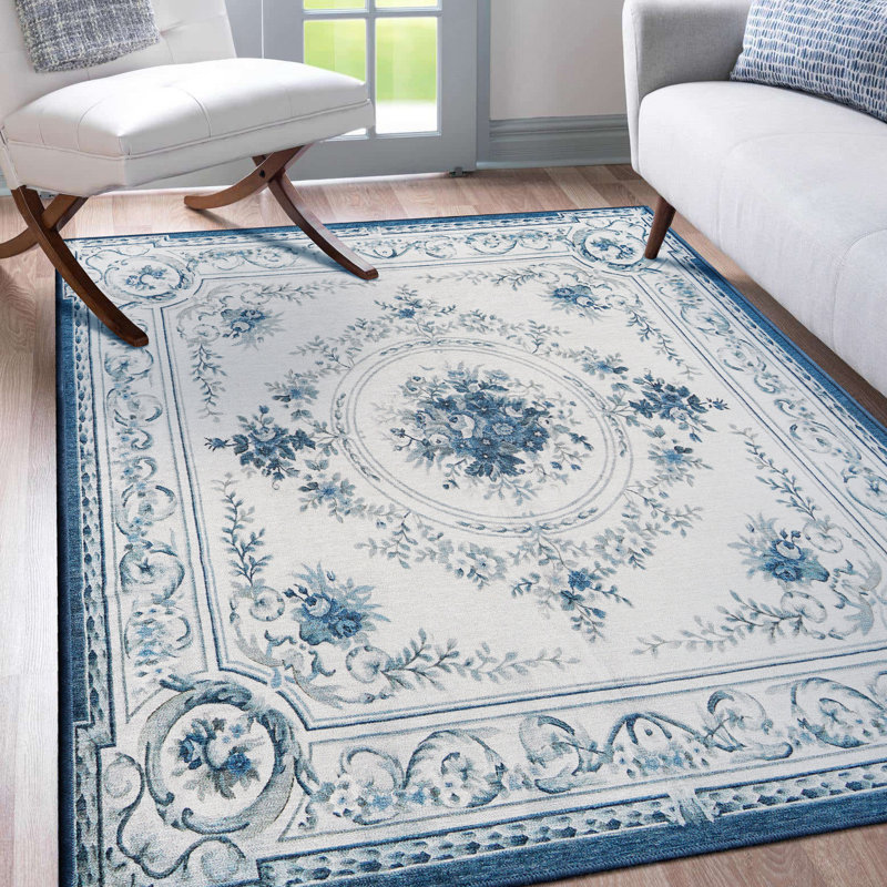 Performance Flatweave Washable Oriental Indoor / Outdoor Rug, Rectangle 5' x 7'