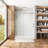 Oceanus 55" - 59" W x 75" H Single Sliding Frameless Shower Door with Clear Glass-73015926