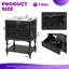 Meuble-lavabo 24 po avec lavabo en céramique, 2 tiroirs et tablette ouverte 24 po-1327357452