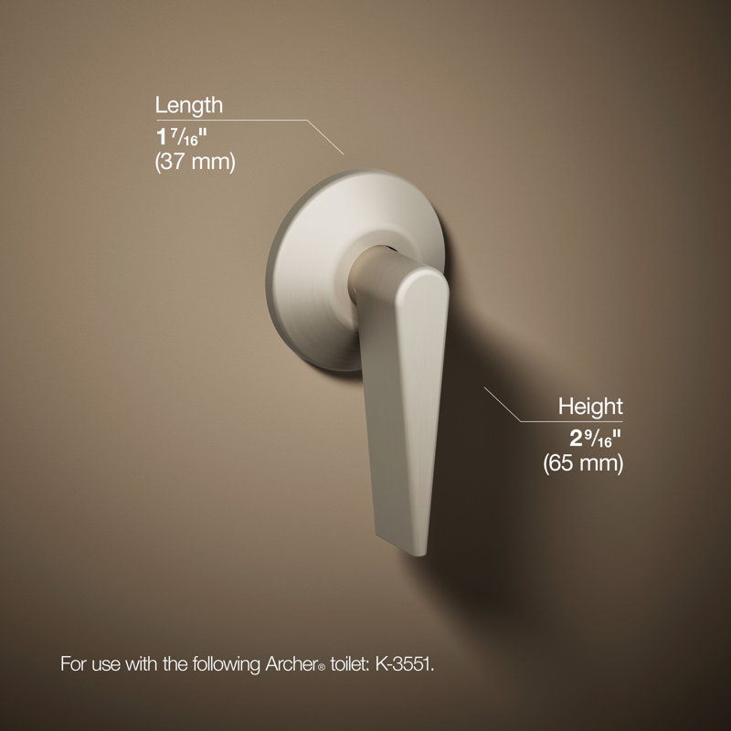 Archer Trip Lever, Vibrant Brushed Nickel