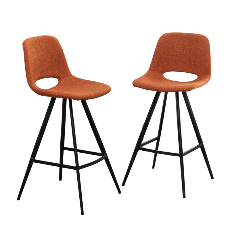 Crumbley Danforth Kitchen Counter Height Stools, Gray