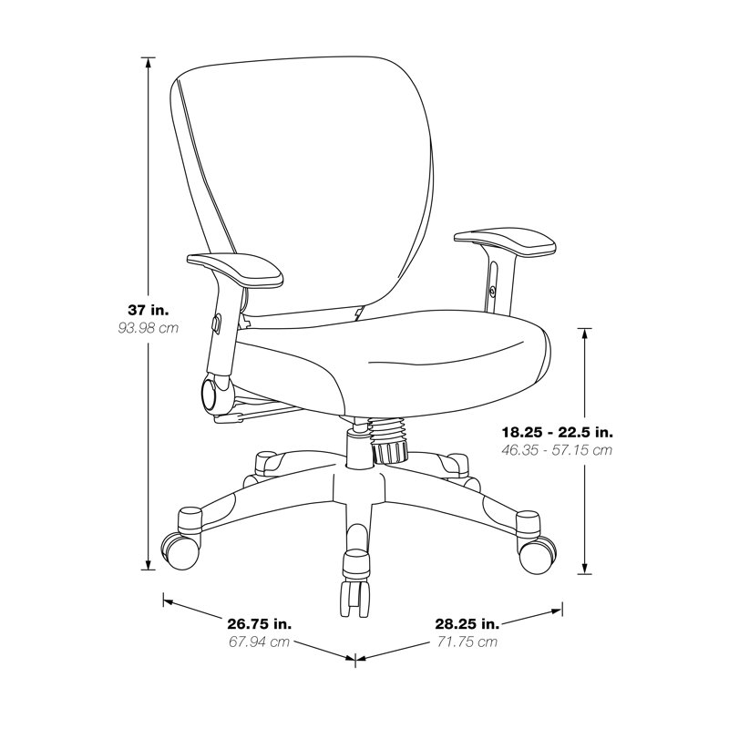 Pulsar Mesh Task Chair, Black