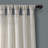 Burlap Knotted Tab Top Semi Sheer Curtain Pair-1336168826-1236479611