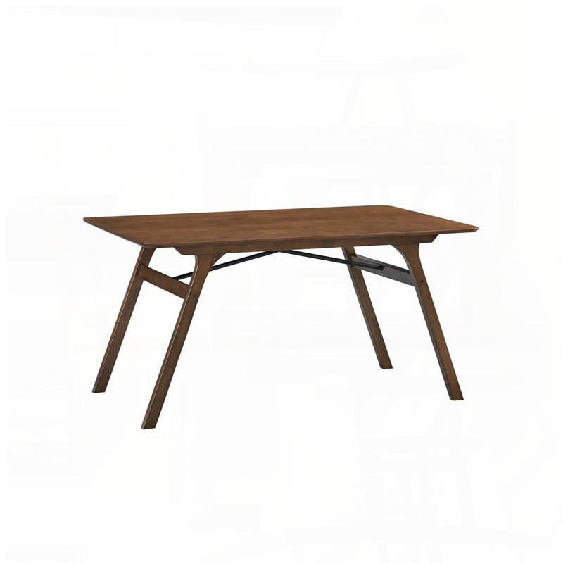 Kaela Walnut Finish Rectangular Dining Table