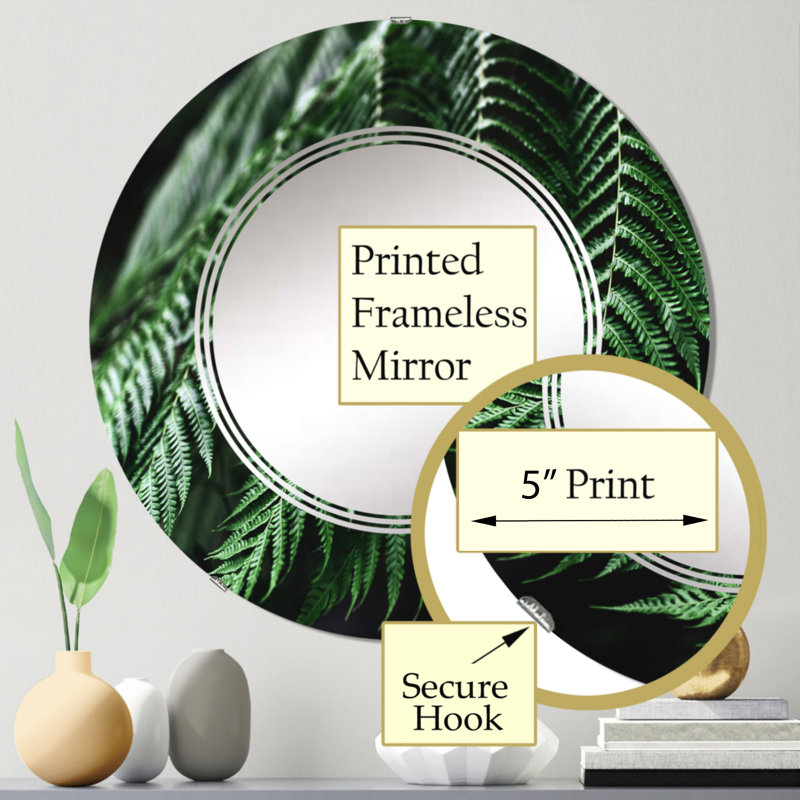 Miroir de salle de bain sans cadre, 24 po x 24 po