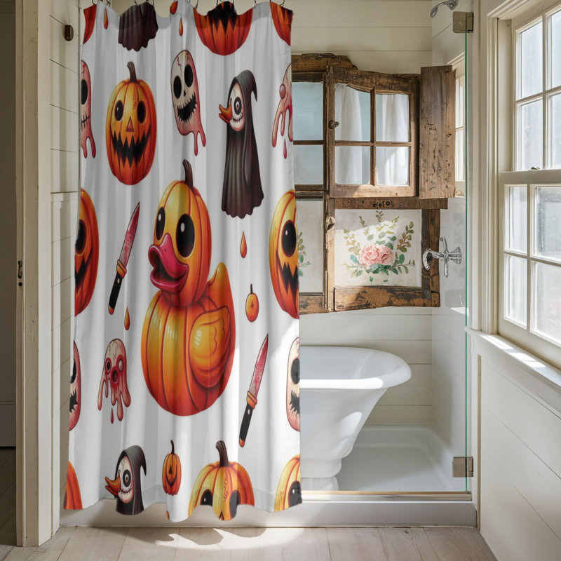 Trick Duck - Rideau de douche standard 1 pièce, H 74 po x l 71 po