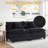 Modular 2-Seater Sofa Couch with Corduroy Upholstery-1756823876
