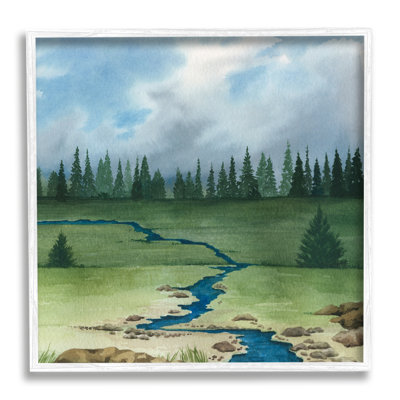 Paysage de campagne ruisseau par Grace Popp - peinture