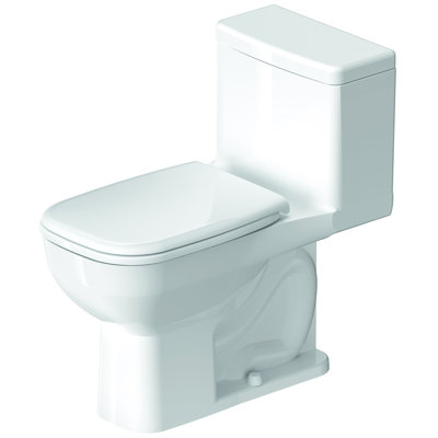 D-Code 1.28 GPF (Water Efficient) Elongated One-Piece Toilet with Hygieneglaze (Seat Not Included)