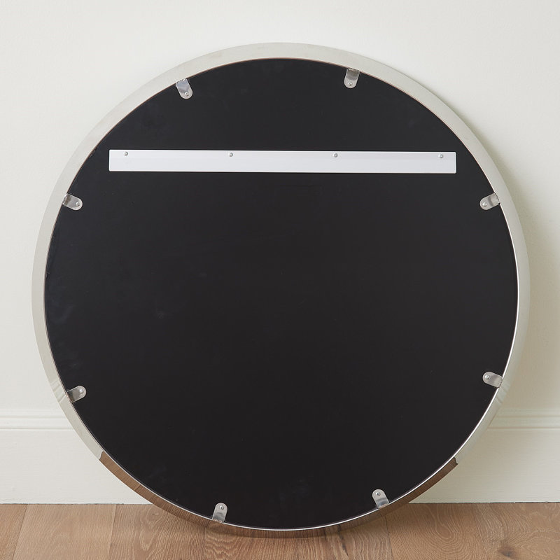 Hudson Round Metal Mirror, 32"H x 32"W x 2.25"D