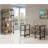 Salvaged Cabin And Black 4-Shelf Writing Desk