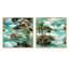 Mamora - Ensemble de 2 collages floraux carrés-101862814-101862816