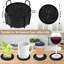 Ensemble de 8 sous-verres avec support, sous-verres, ensemble de sous-verres en coton tissé-122817733