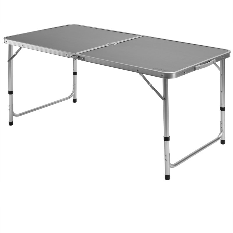 Rectangular 8 - Person 120Cm L Outdoor Camping Table, Grey