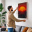 Industrial Sunrise Geometric - Wrapped Canvas-336254745-336254747