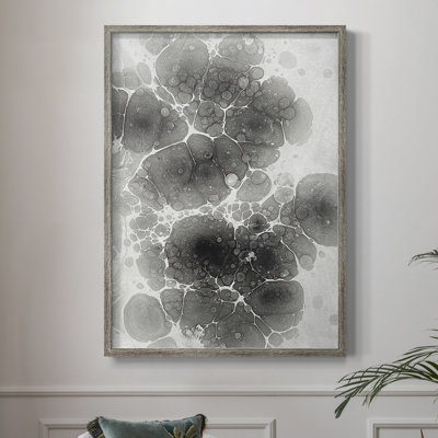 Marbling II Framed Print - Solid Wood