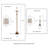 Feickert Table and Floor Lamps - 3 Piece Modern Metal Lights for Living Room, Bedroom, or Entry with Flared Base and LED Bulbs-433899701-433899690