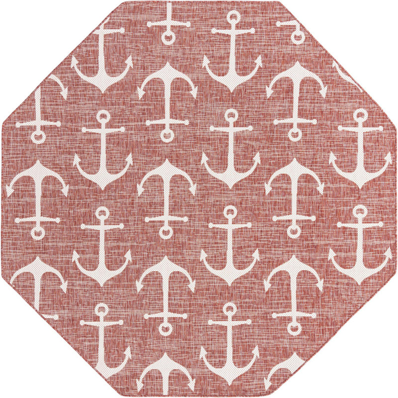 Indoor / Outdoor Rug, Octagon 7'10" x 7'10"