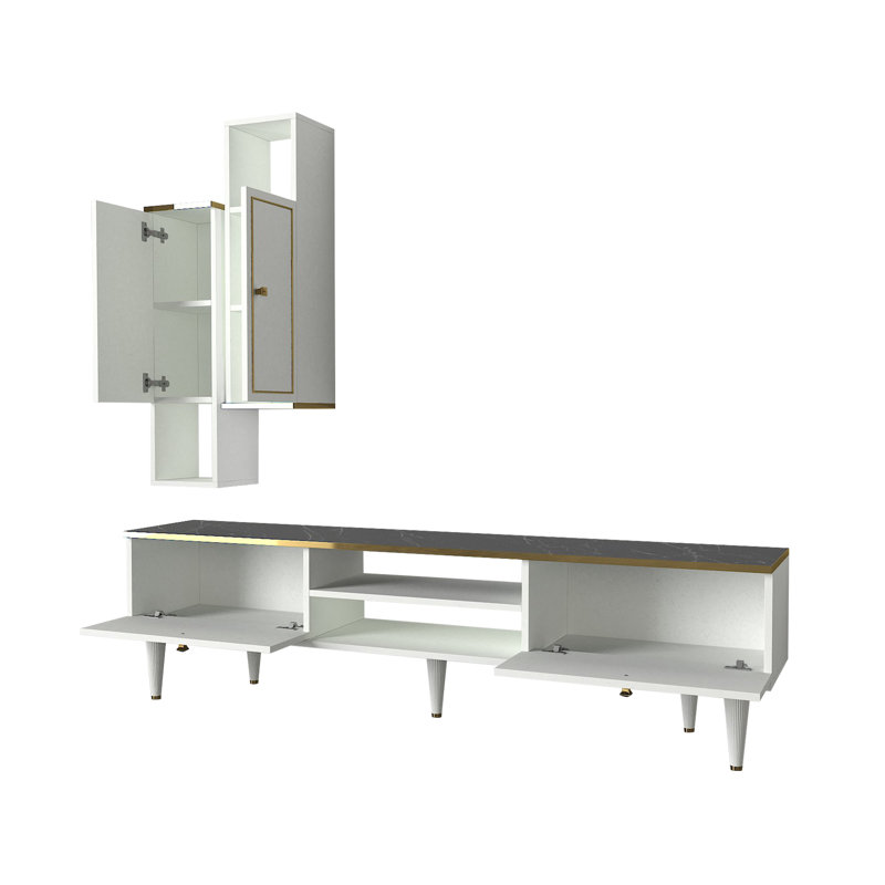 Pamphile Unfinished TV Stand for TVs up to 55"