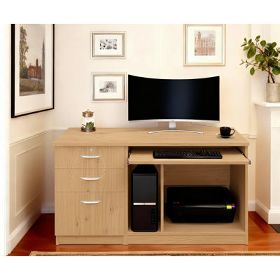 Walshaw Solid Wood Base Computer Desk