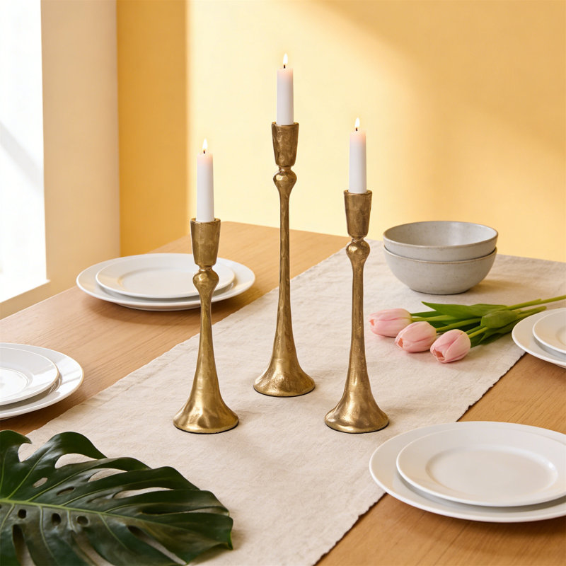 Metal Tabletop Candlestick