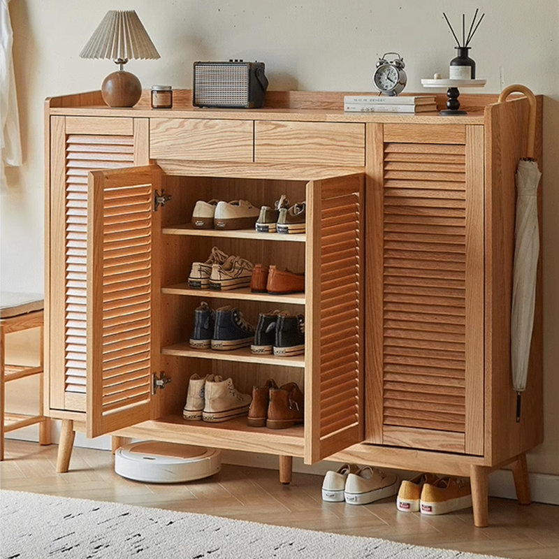 Armoire à chaussures pratique avec rangement populaire, Burlywood