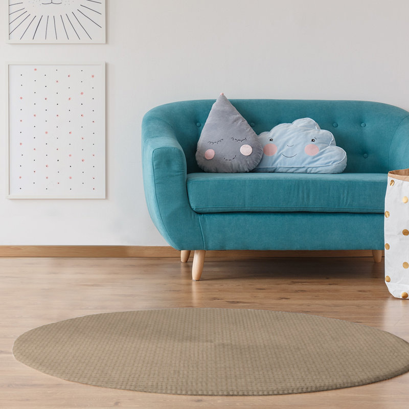 Chenille Indoor Rug, Round 5'