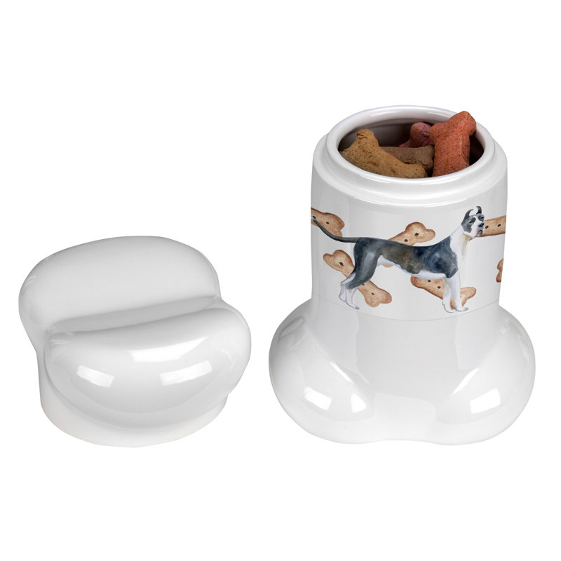 Pot à animaux en forme de os harlequin great-