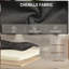 Upholstered Chenille Swivel With Footstool Accent Chair