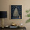 «Christmas Holiday Art DCL», reproduction encadrée - bois massif