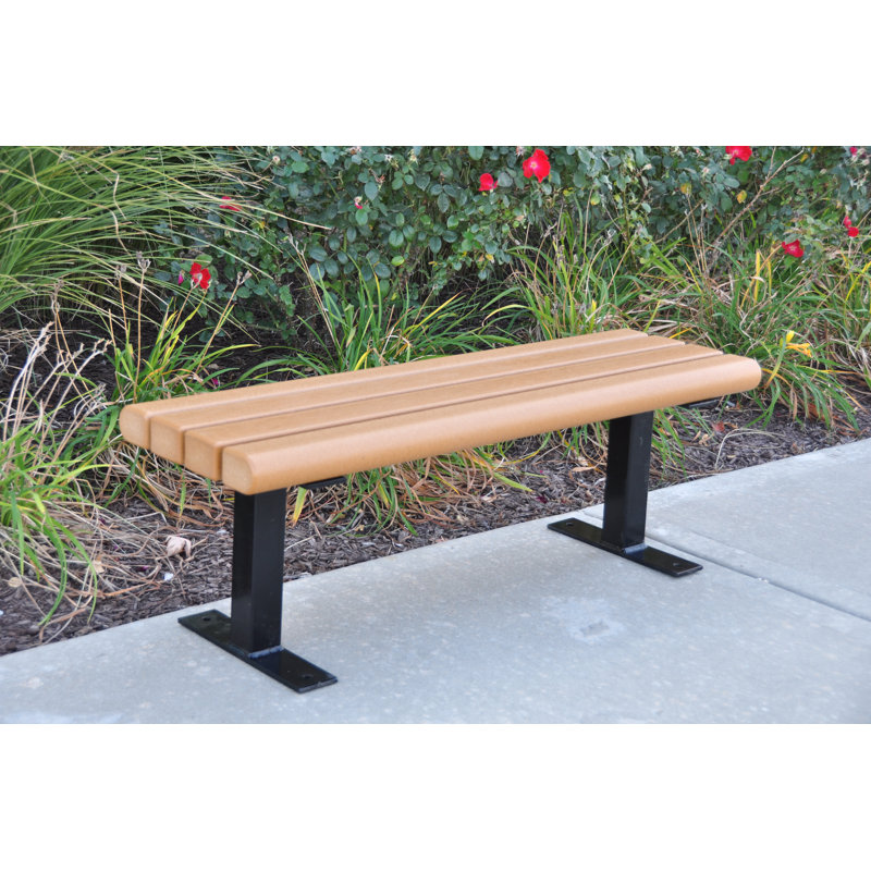 Banc de parc en plastique recyclé creekside, 4 pi, Cèdre
