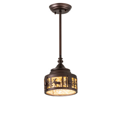 Luminaire suspendu cylindrique à 1 lumière Guston