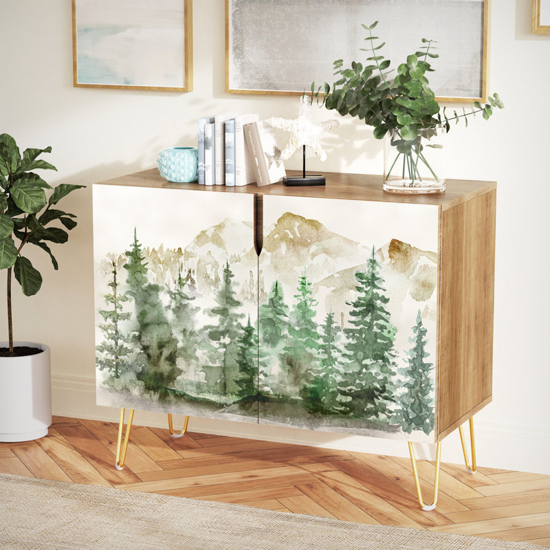 35'' Sideboard, Pine Forest Green
