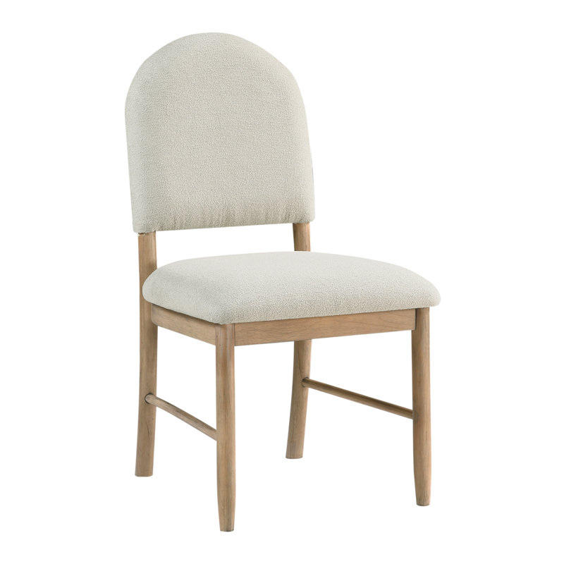 Ensemble de 2 chaises d'appoint de salle à manger au fini naturel