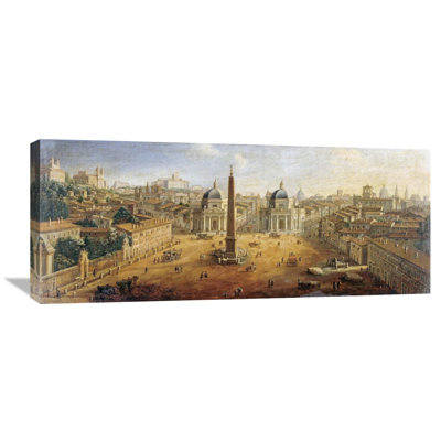 " Piazza Del Popolo, Rome " by Gaspar Van Wittel