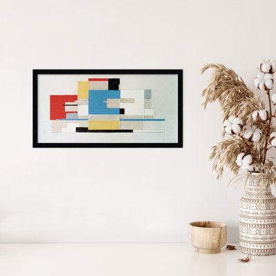 «Color Study For Architecture», reproduction d'art encadrée sur papier par Theo Van Doesburg