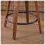 Tabouret de bar pivotant en rotin l 24 po x P 16,93 po x H 35,43 po SW (ensemble de 2)