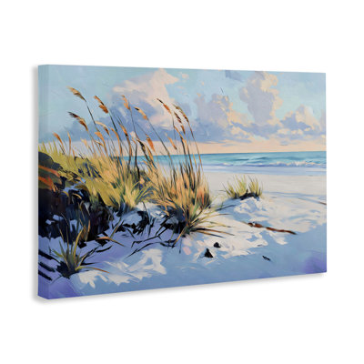 Grassy Sand Dunes Beach Canvas, design by Gina Kelly