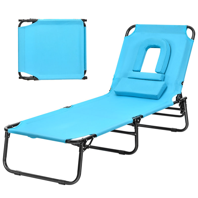Blakehurst Outdoor Chaise Lounge, Turquoise