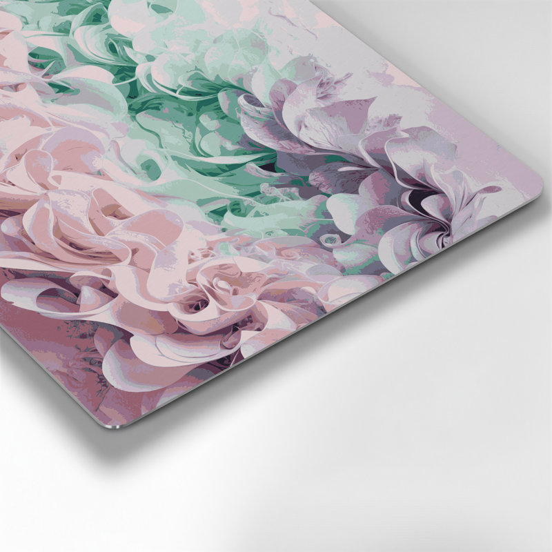 Aquarelle abstraite, art mural en métal beige 61, H 12 po x l 12 po