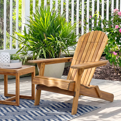 Chaise Adirondack pliante en bois massif Kalicki
