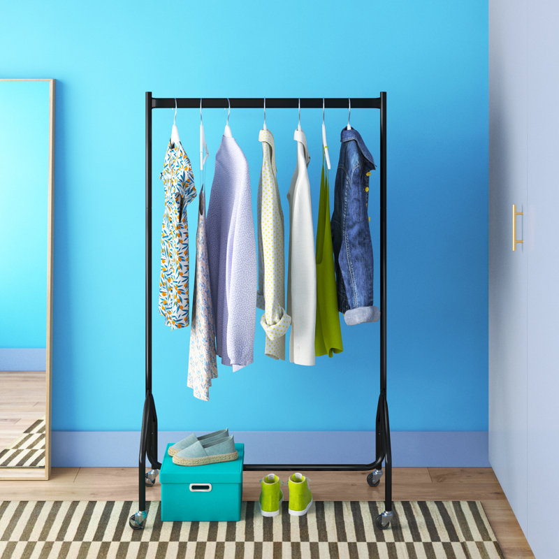 Heavy Duty Steel No Tools Required 180cm Wide Clothes Rail, 150cm H x 91cm W x 46.5cm D