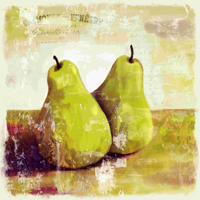 " New French Pears " Painting Print